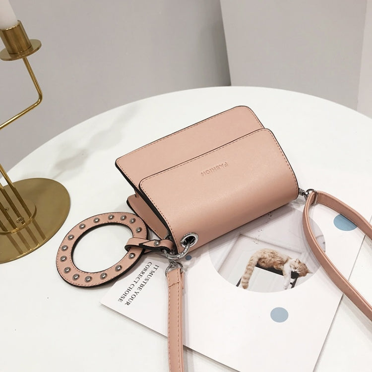 Leisure Lady Shoulder PU Leather Diagonal Bag with Ring