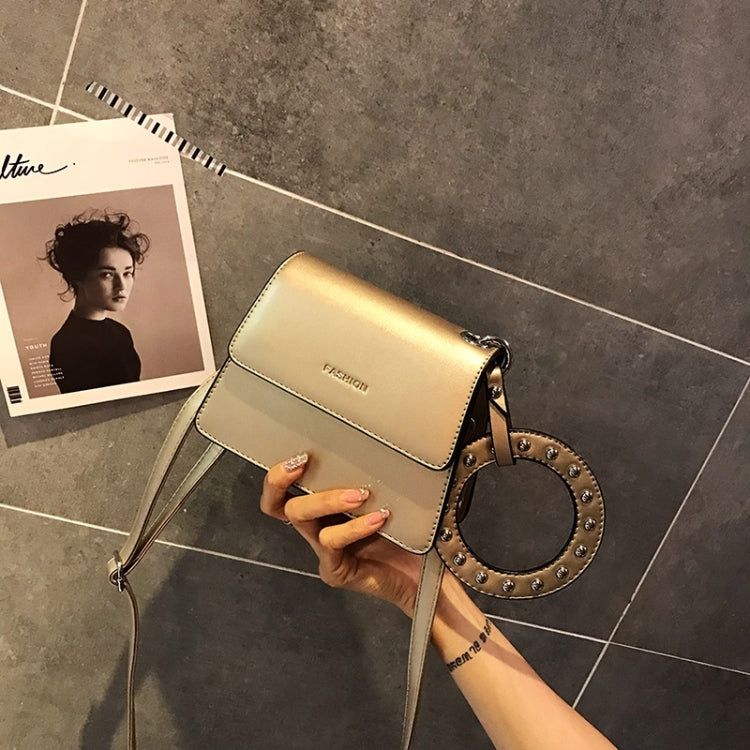 Leisure Lady Shoulder PU Leather Diagonal Bag with Ring