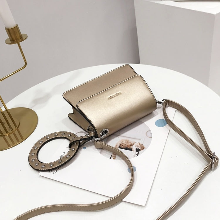 Leisure Lady Shoulder PU Leather Diagonal Bag with Ring