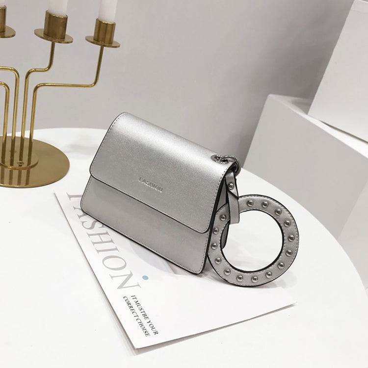 Leisure Lady Shoulder PU Leather Diagonal Bag with Ring