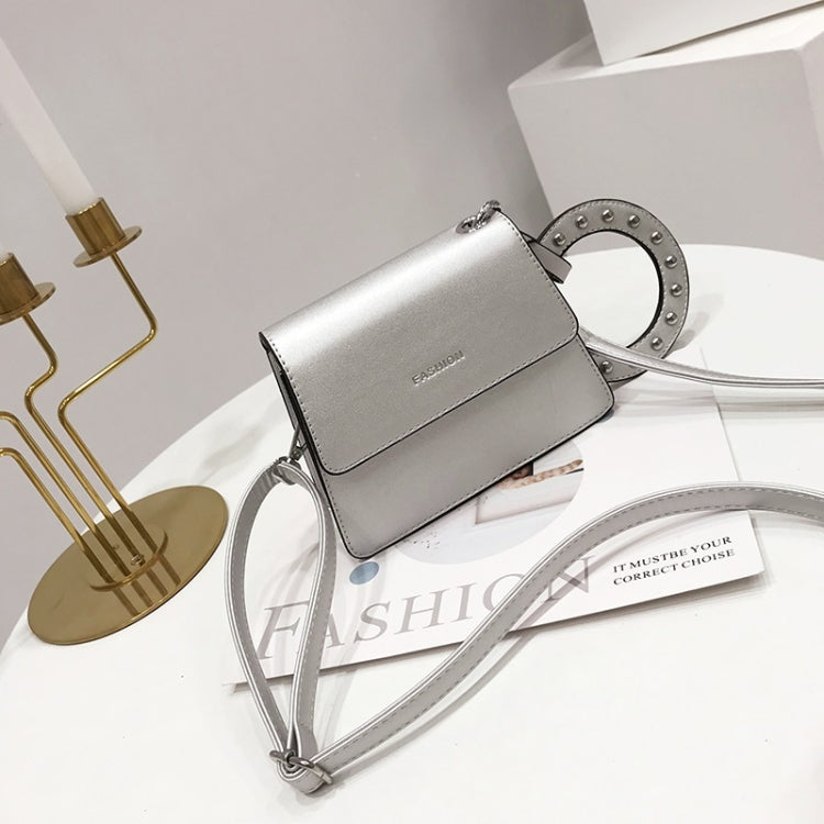 Leisure Lady Shoulder PU Leather Diagonal Bag with Ring