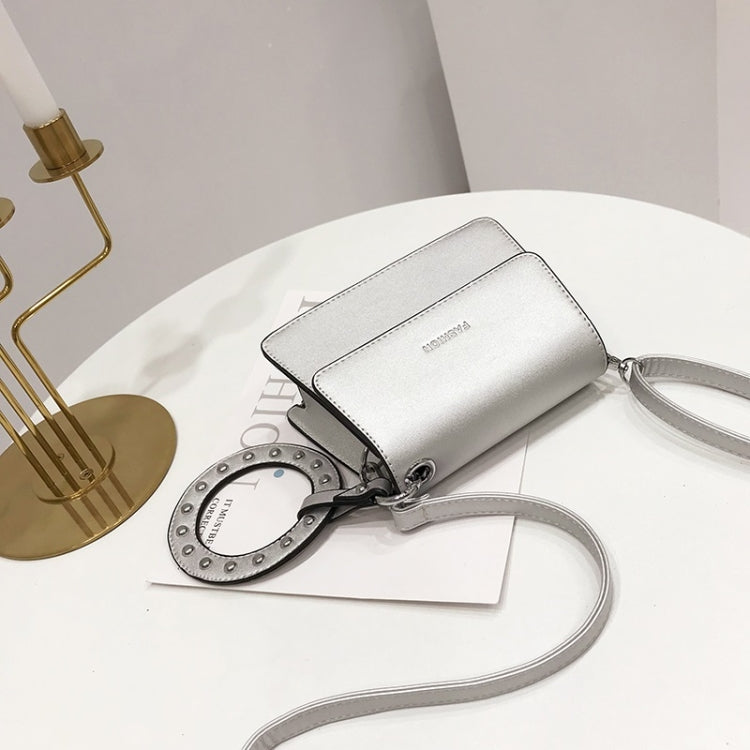 Leisure Lady Shoulder PU Leather Diagonal Bag with Ring