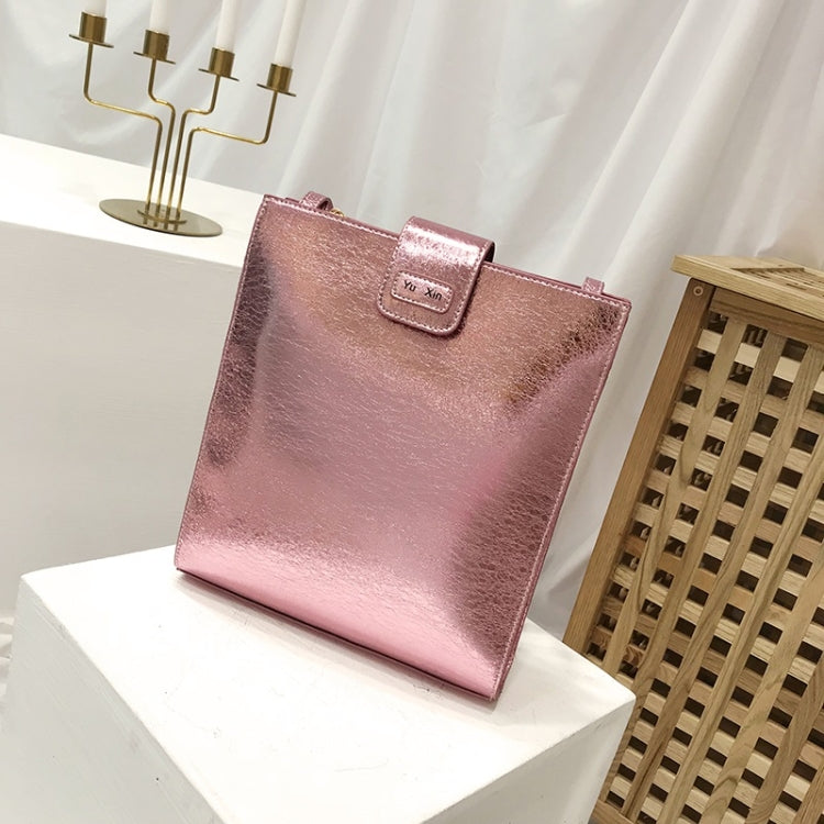 Glitter Tin Foil PU Leather Square Shoulder Bag Ladies Handbag Casual Messenger Bag