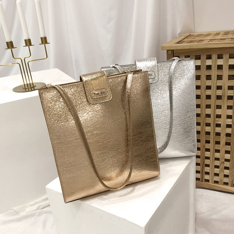 Glitter Tin Foil PU Leather Square Shoulder Bag Ladies Handbag Casual Messenger Bag