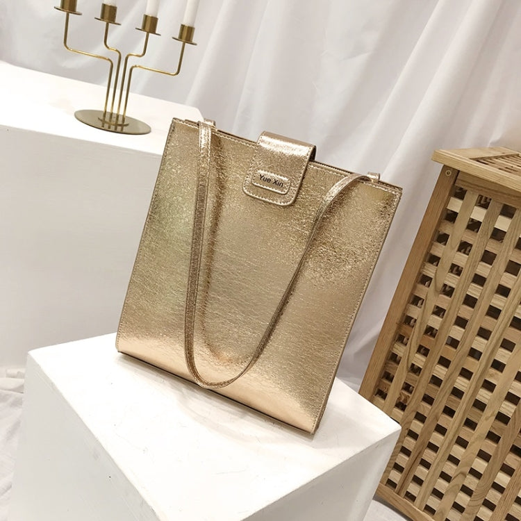 Glitter Tin Foil PU Leather Square Shoulder Bag Ladies Handbag Casual Messenger Bag