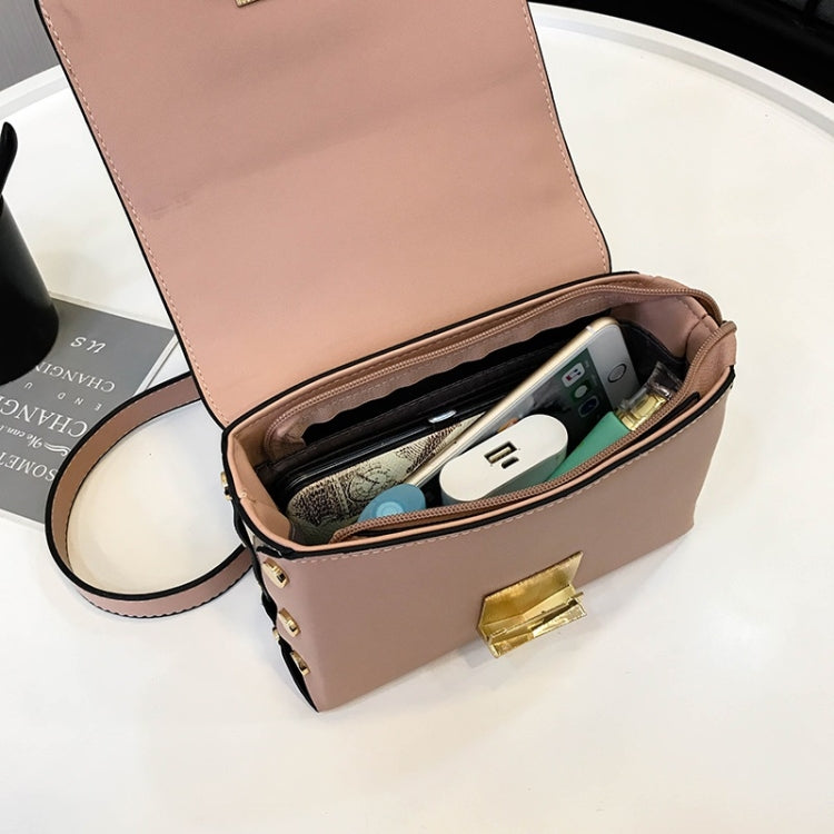 Glitter PU Leather Small Square Bag Female Messenger Bag Casual Shoulder Bag