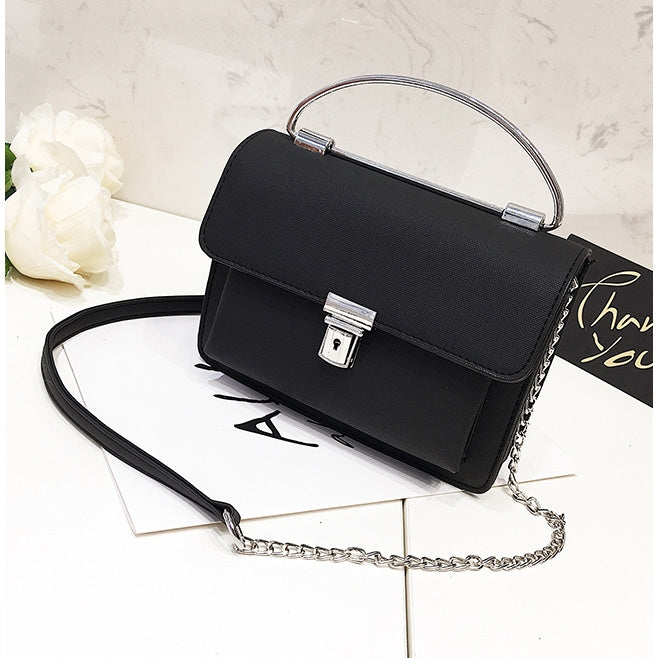 Solid Color Casual Small Square Shoulder Bag Ladies Handbag