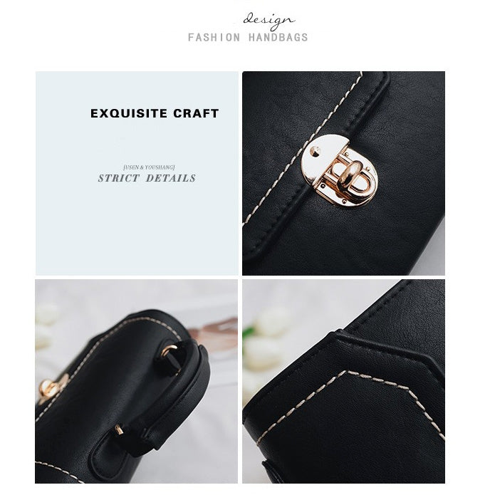 Solid Color Fresh Small Square Bag Casual Shoulder Bag Ladies Handbag