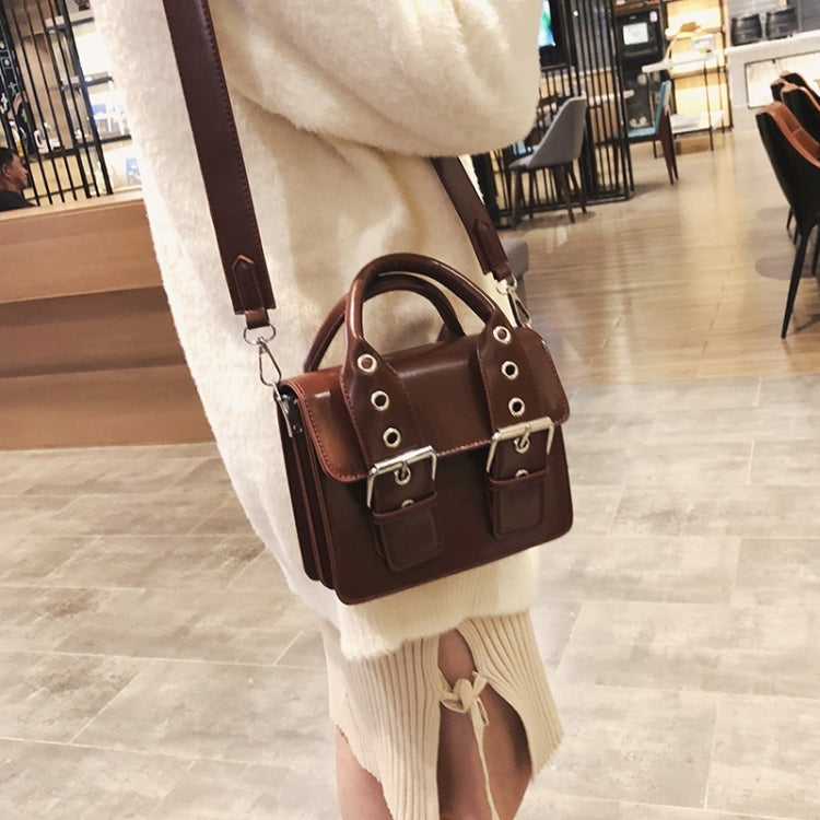 Fashion Small Square Bag Casual Shoulder Bag Ladies Handbag (Wine Red)