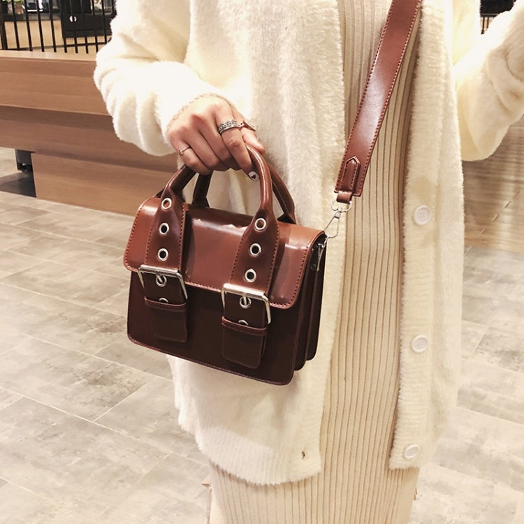 Fashion Small Square Bag Casual Shoulder Bag Ladies Handbag (Wine Red)