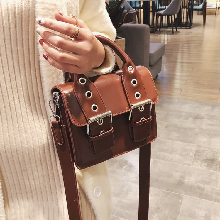 Fashion Small Square Bag Casual Shoulder Bag Ladies Handbag (Wine Red)