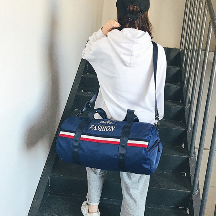 Oxford Cloth Inclined Shoulder Sport Bag Large Capacity Travel Bag (Blue)