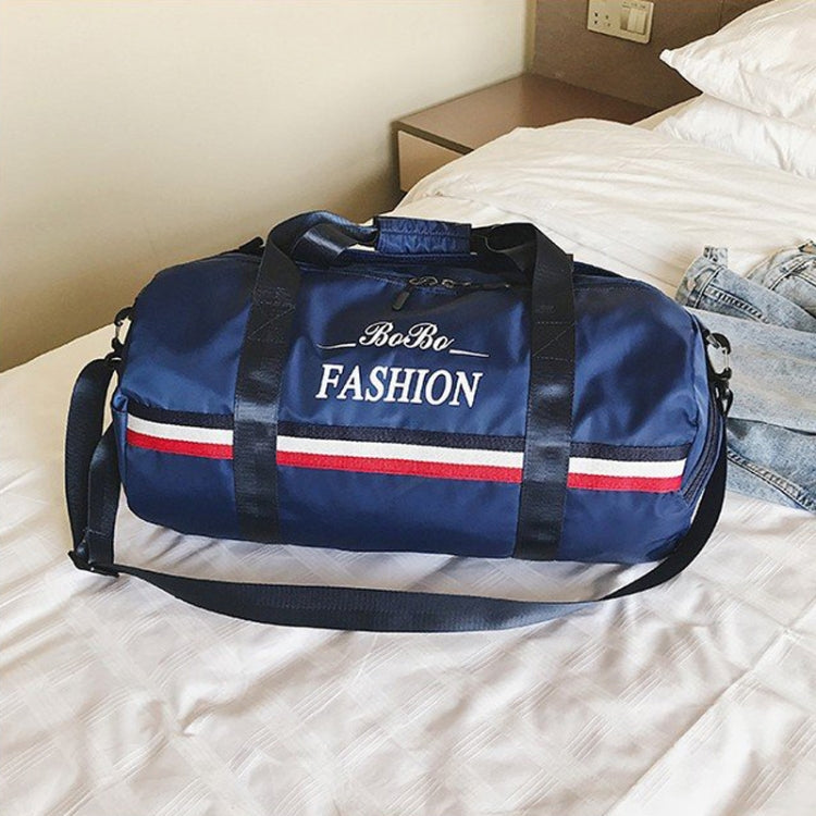 Oxford Cloth Inclined Shoulder Sport Bag Large Capacity Travel Bag (Blue)