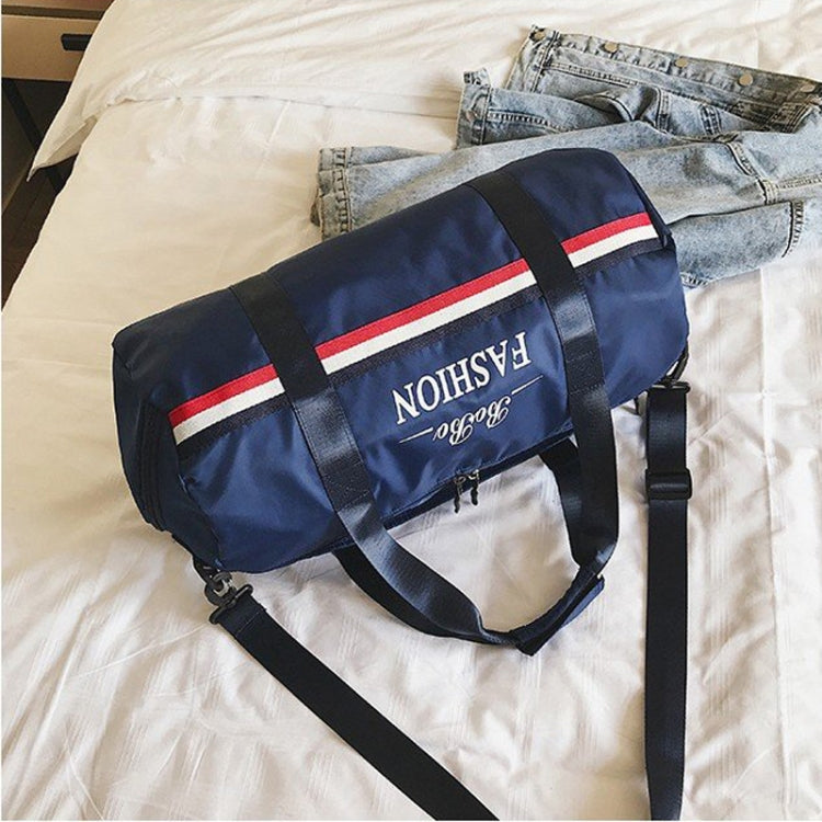 Oxford Cloth Inclined Shoulder Sport Bag Large Capacity Travel Bag (Blue)