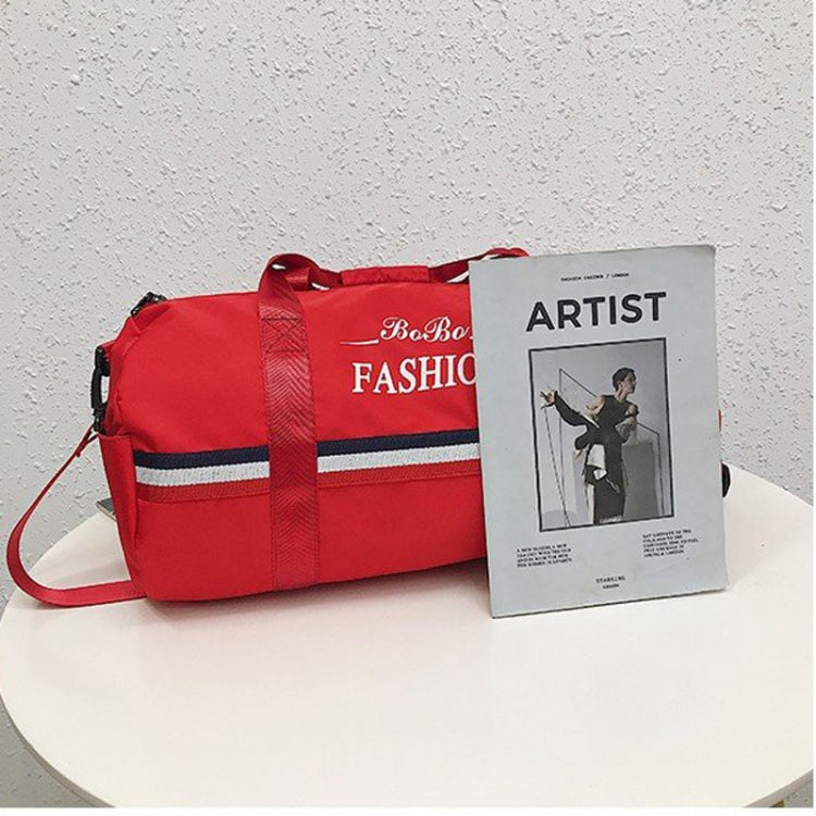 Oxford Cloth Inclined Shoulder Sport Bag Large Capacity Travel Bag (Blue)