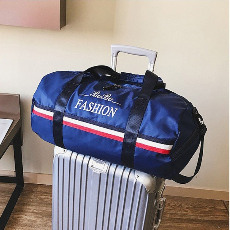 Oxford Cloth Inclined Shoulder Sport Bag Large Capacity Travel Bag (Blue)