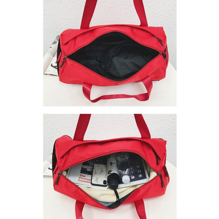 Oxford Cloth Inclined Shoulder Sport Bag Large Capacity Travel Bag (Blue)