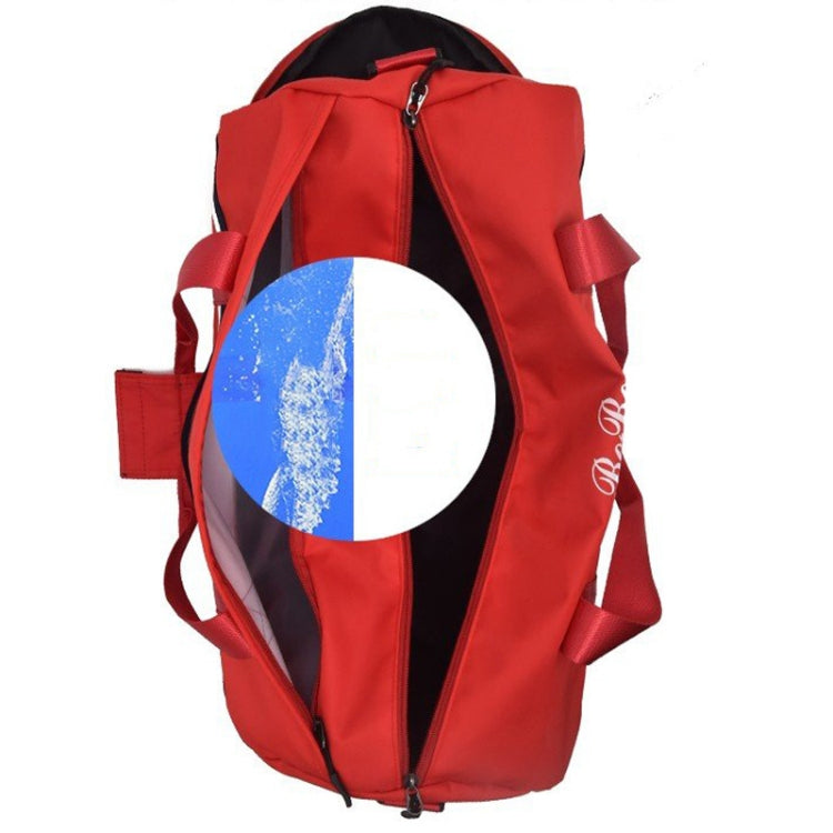 Oxford Cloth Inclined Shoulder Sport Bag Large Capacity Travel Bag (Blue)