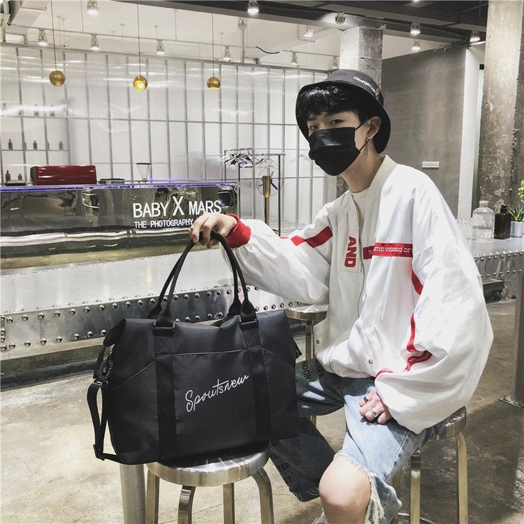 Nylon Shoulder Sports Handbag Large Capacity Travel Bag