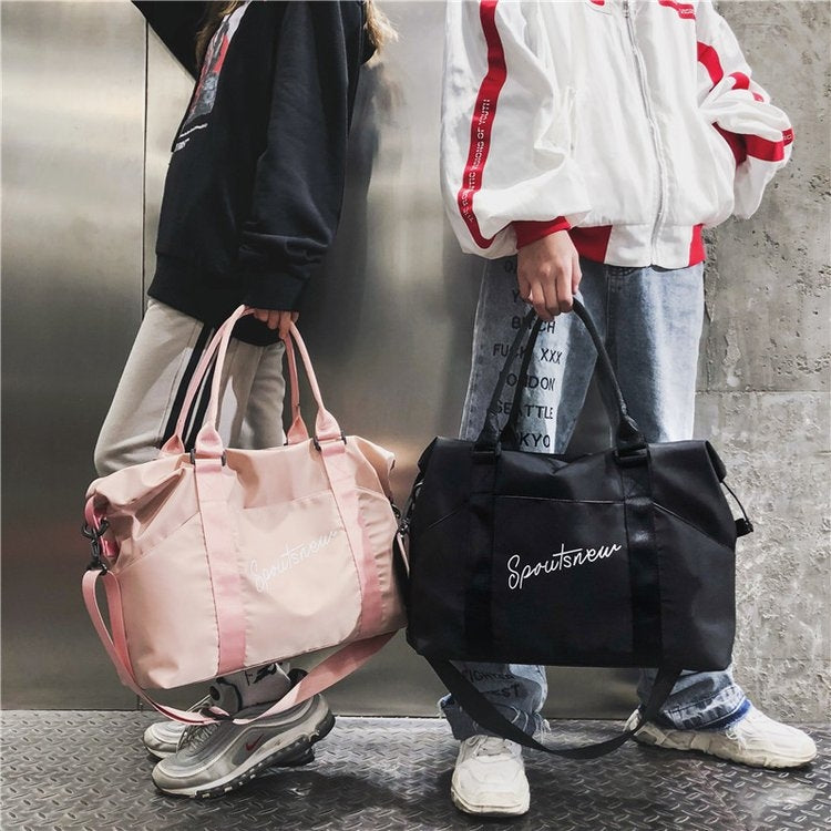 Nylon Shoulder Sports Handbag Large Capacity Travel Bag