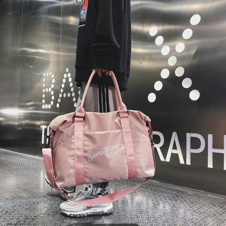 Nylon Shoulder Sports Handbag Large Capacity Travel Bag