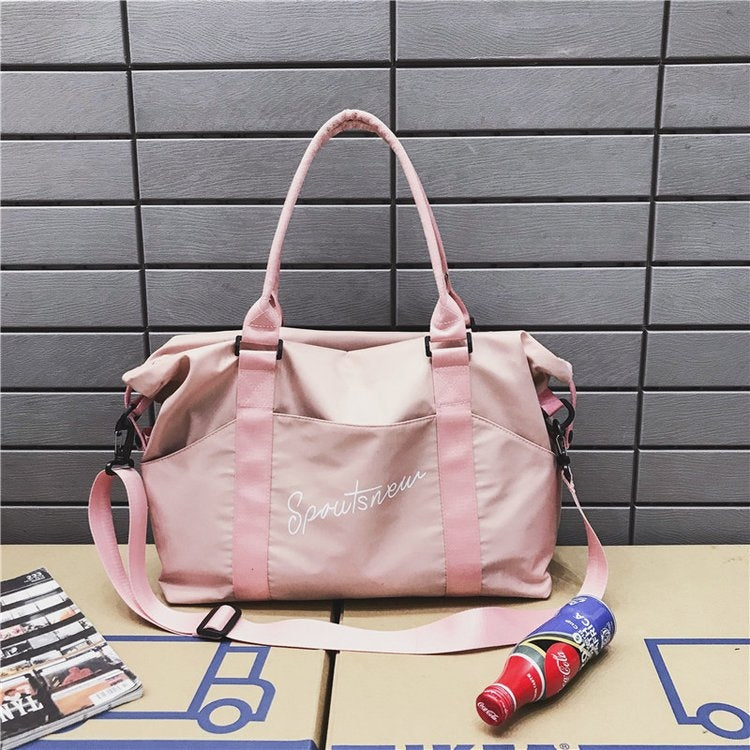 Nylon Shoulder Sports Handbag Large Capacity Travel Bag