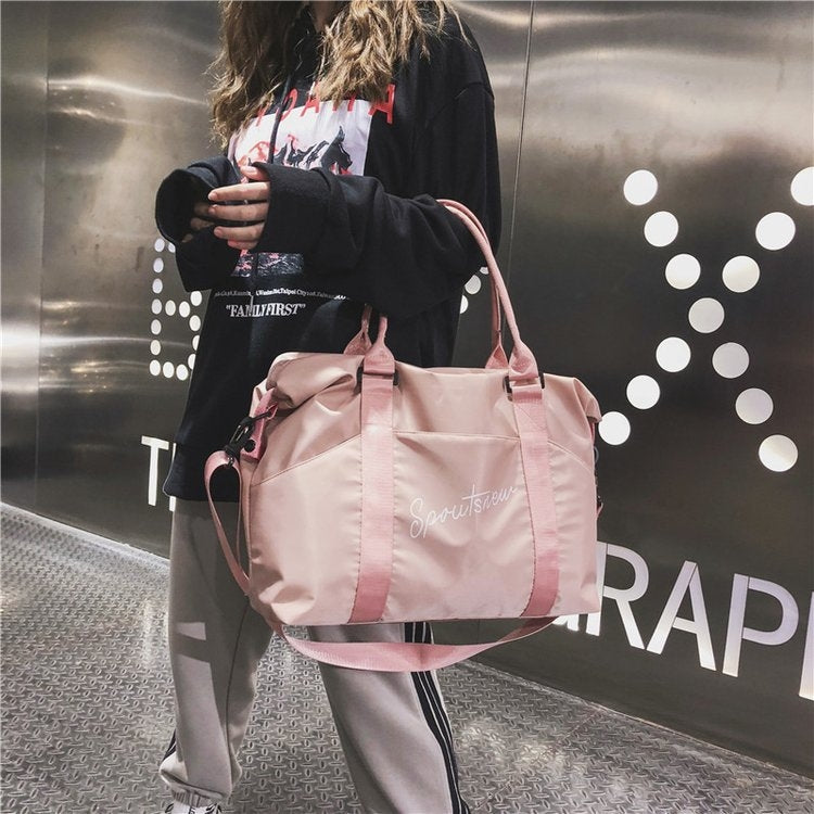 Nylon Shoulder Sports Handbag Large Capacity Travel Bag