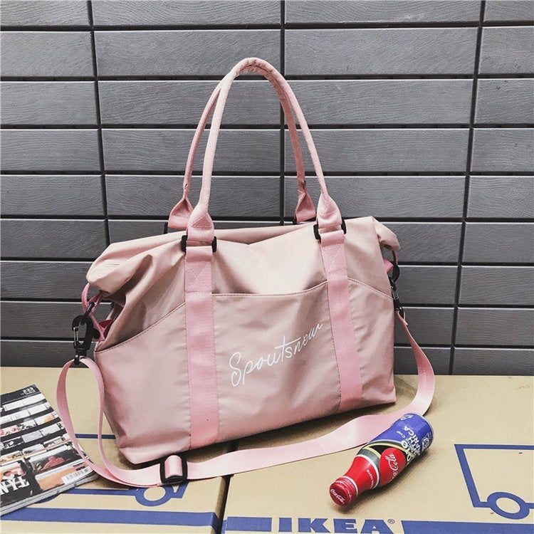 Nylon Shoulder Sports Handbag Large Capacity Travel Bag