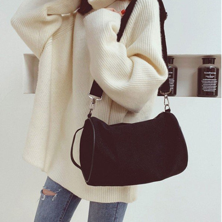 Soft Velvet Shoulder Sports Gym Handbag Travel Bag