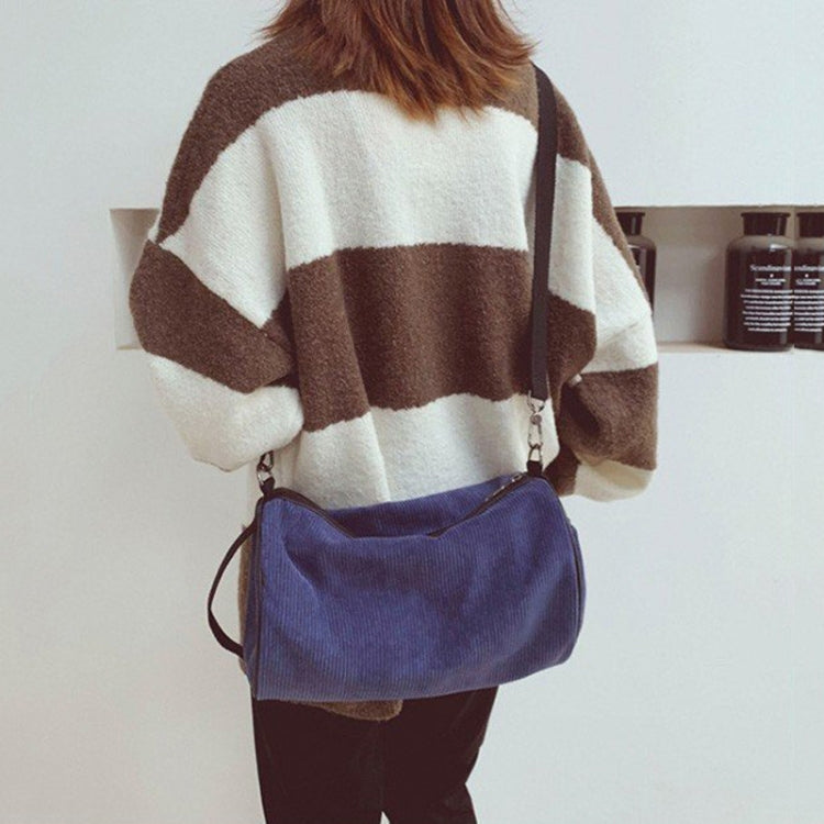 Soft Velvet Shoulder Sports Gym Handbag Travel Bag