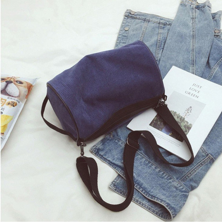 Soft Velvet Shoulder Sports Gym Handbag Travel Bag