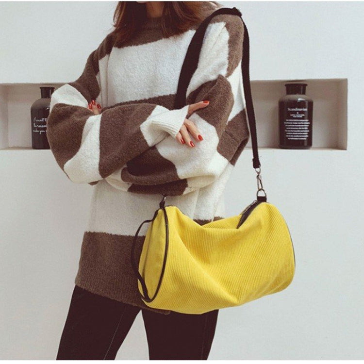 Soft Velvet Shoulder Sports Gym Handbag Travel Bag