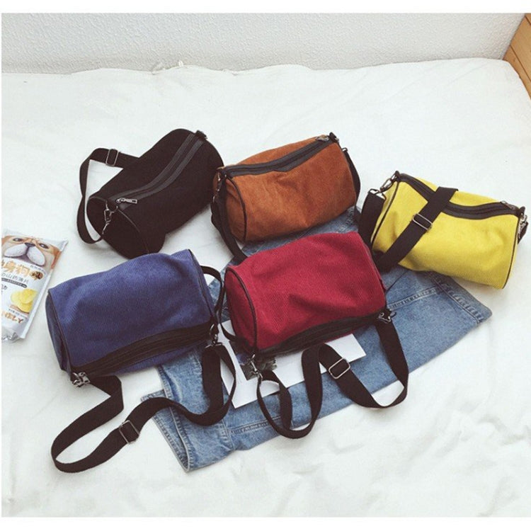 Soft Velvet Shoulder Sports Gym Handbag Travel Bag