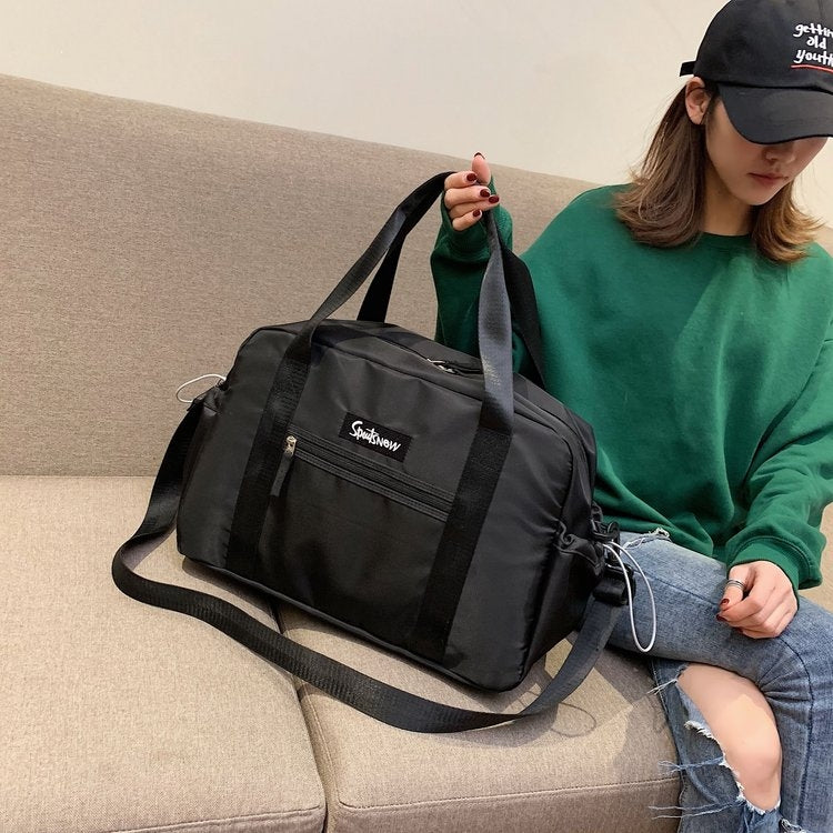 Nylon Inclined Shoulder Sports Gym Bag Travel Handbag