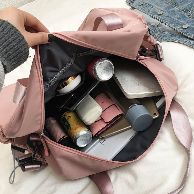 Nylon Inclined Shoulder Sports Gym Bag Travel Handbag