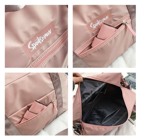 Nylon Inclined Shoulder Sports Gym Bag Travel Handbag