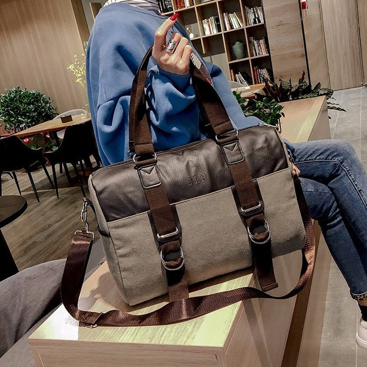 Soft Nylon Cloth Shoulder Bag Sports Gym Travel Handbag