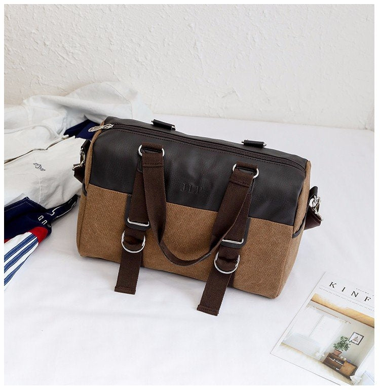 Soft Nylon Cloth Shoulder Bag Sports Gym Travel Handbag