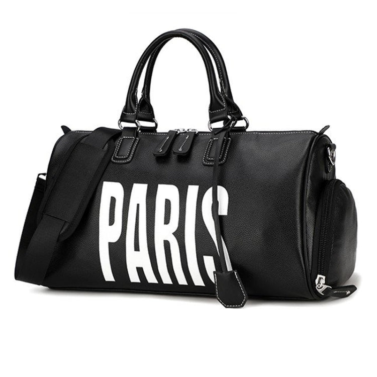 PU Leather Shoulder Travel Bag Sport Leisure Handbag with Shoes Socket