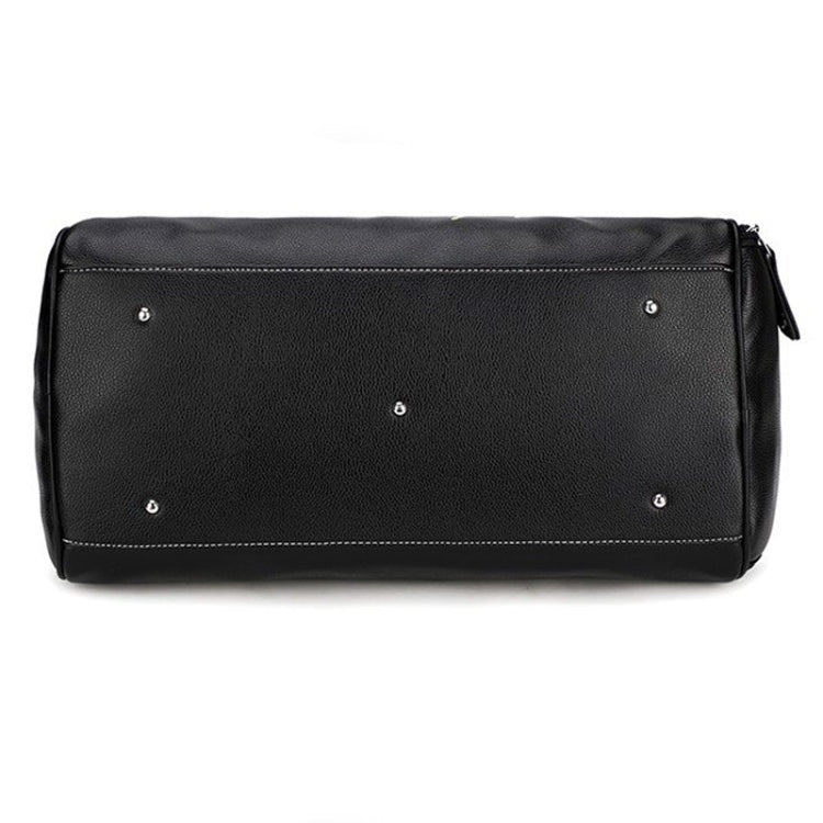 PU Leather Shoulder Travel Bag Sport Leisure Handbag with Shoes Socket