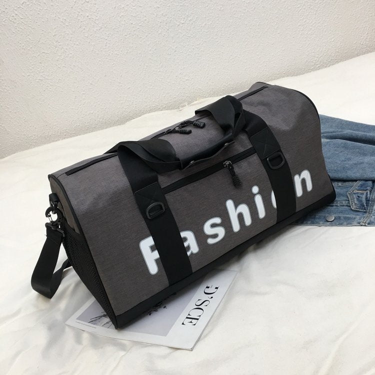 Soft Nylon Cloth Shoulder Travel Bag Sports Gym Handbag