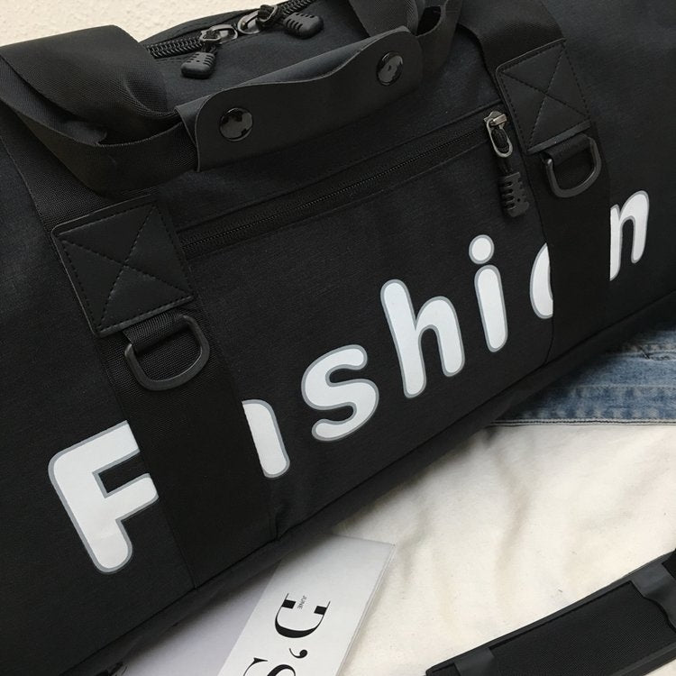 Soft Nylon Cloth Shoulder Travel Bag Sports Gym Handbag