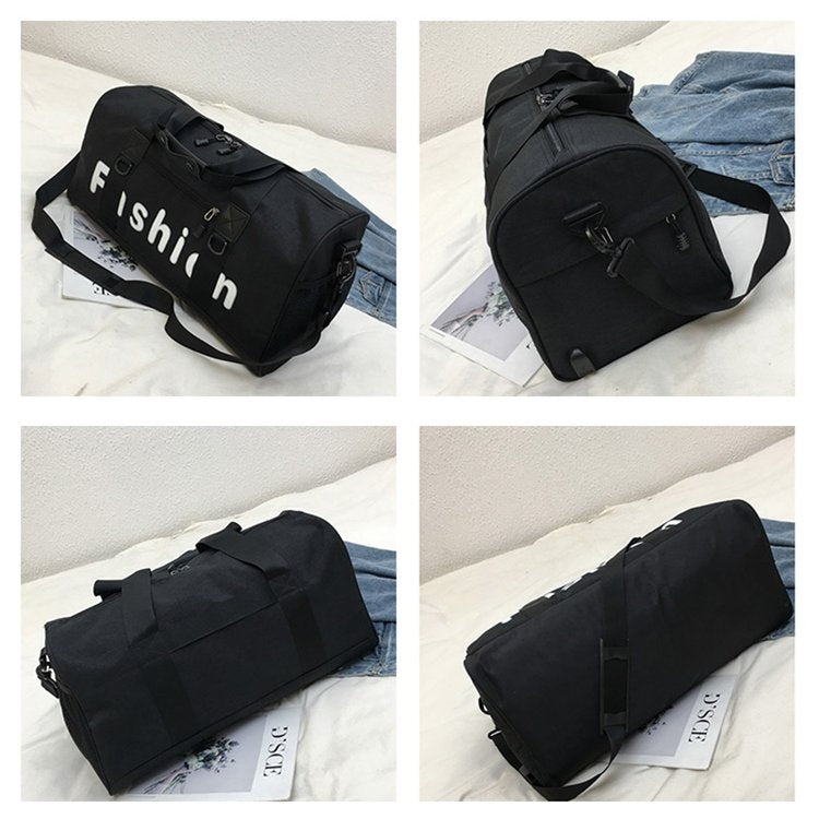 Soft Nylon Cloth Shoulder Travel Bag Sports Gym Handbag