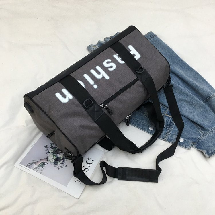 Soft Nylon Cloth Shoulder Travel Bag Sports Gym Handbag