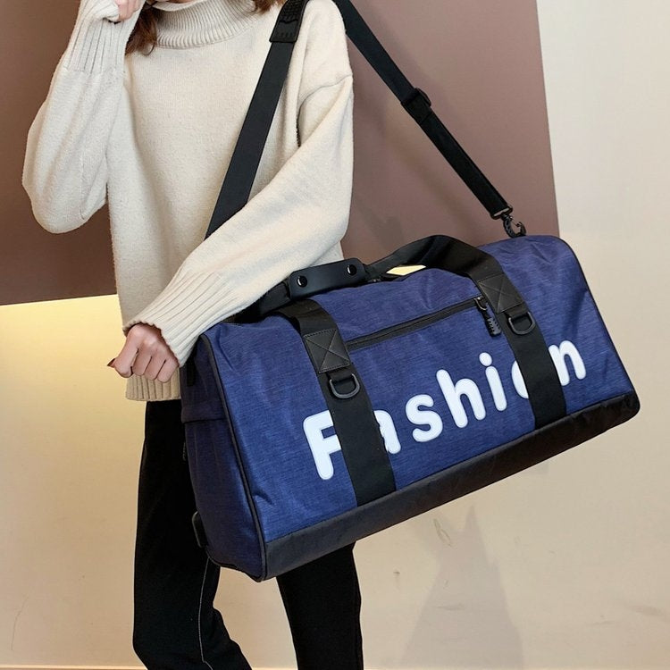 Soft Nylon Cloth Shoulder Travel Bag Sports Gym Handbag