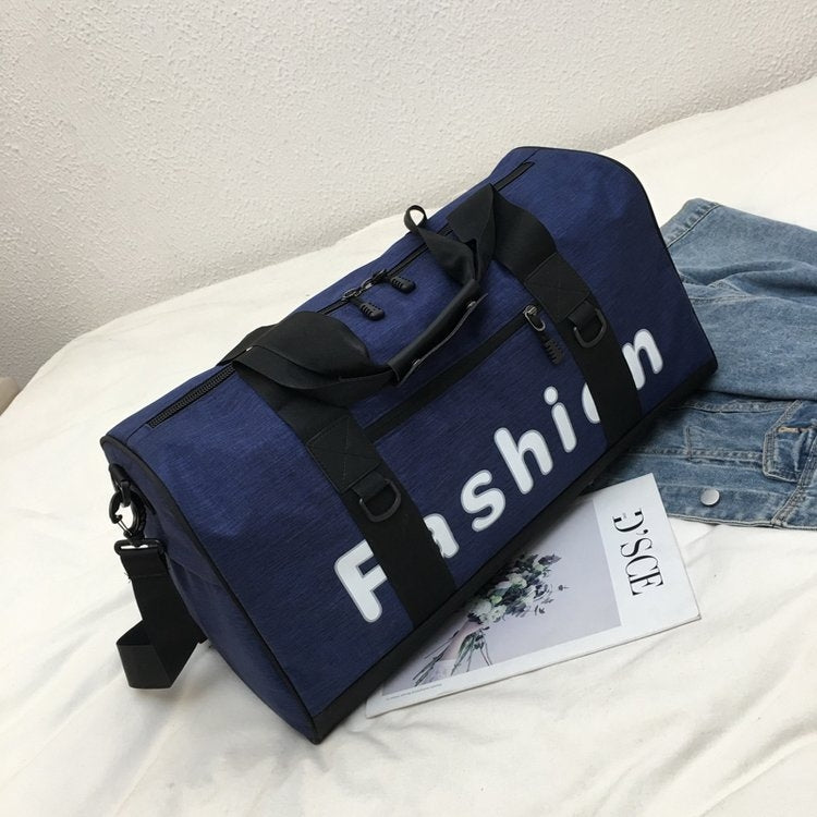 Soft Nylon Cloth Shoulder Travel Bag Sports Gym Handbag