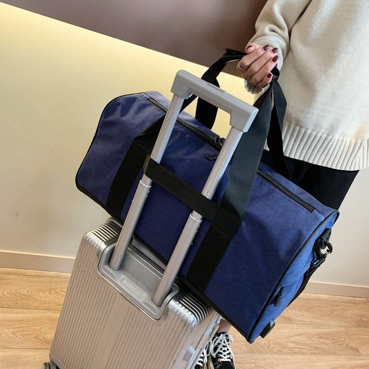 Soft Nylon Cloth Shoulder Travel Bag Sports Gym Handbag