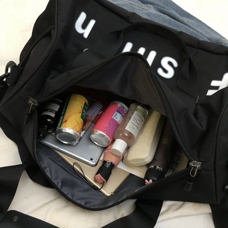 Soft Nylon Cloth Shoulder Travel Bag Sports Gym Handbag