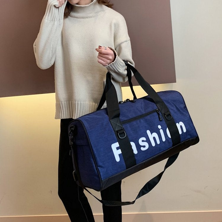 Soft Nylon Cloth Shoulder Travel Bag Sports Gym Handbag