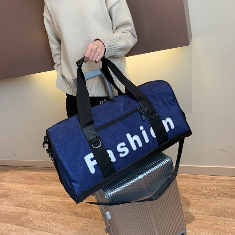 Soft Nylon Cloth Shoulder Travel Bag Sports Gym Handbag